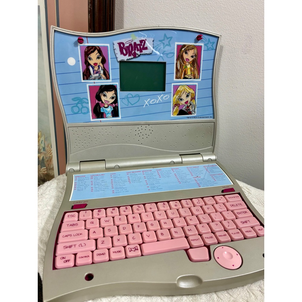 Bratz Learning Laptop Kids Vintage OS Pink Silver Y2K Interactive Toy